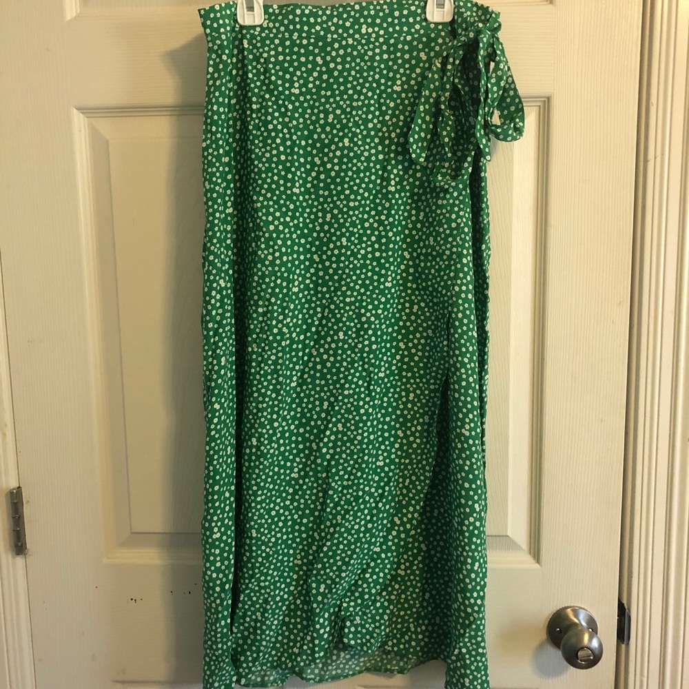 Green Nobody’s Child Wrap Skirt